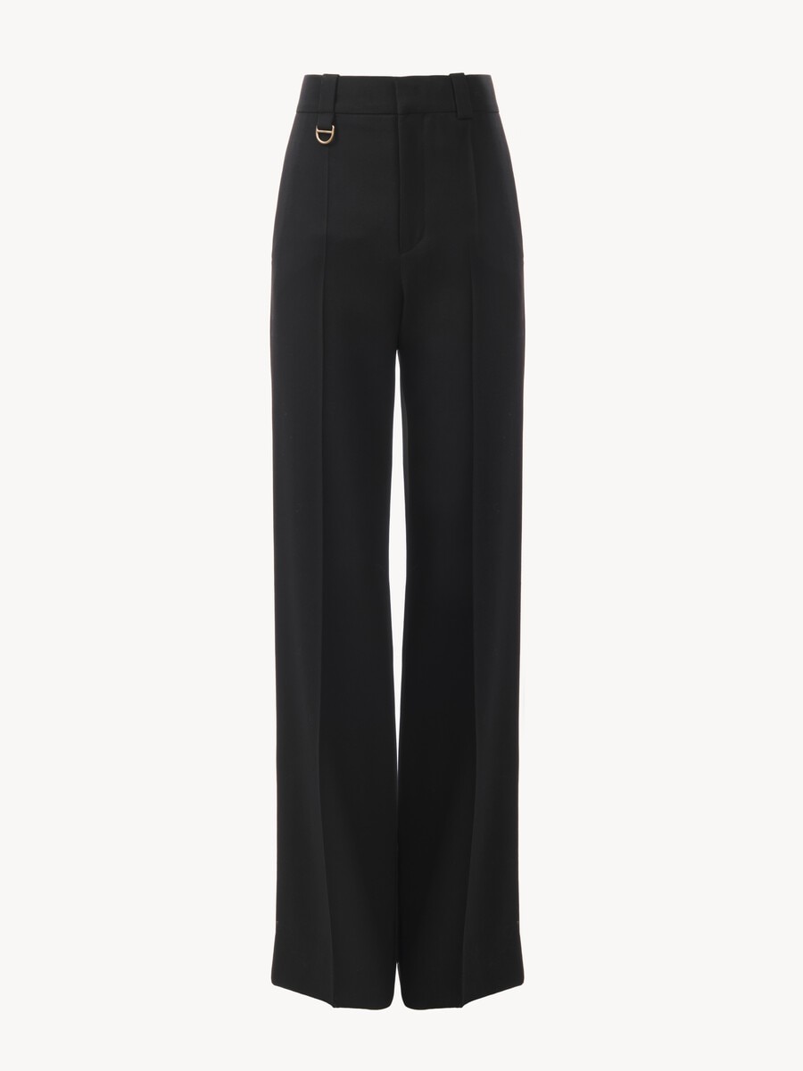 Boyish tailored pants in wool grain de poudre - 2