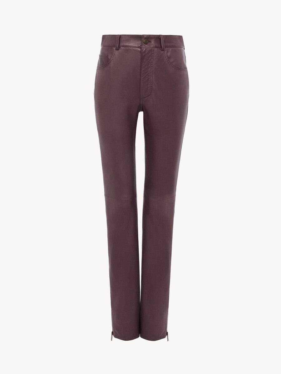 Slim trousers in leather - 2