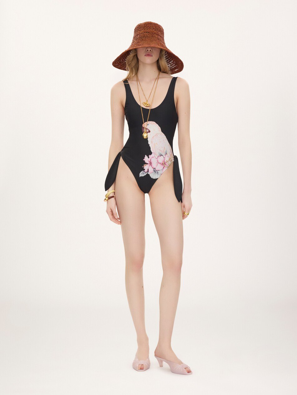 Cut-out one-piece swimsuit