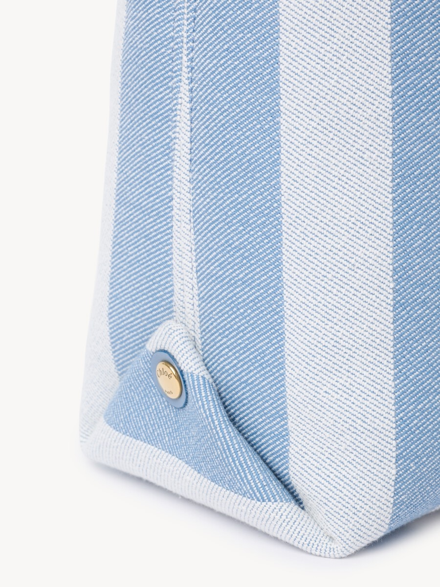 Chlo&eacute; Stripy east-west tote bag in jacquard - 8