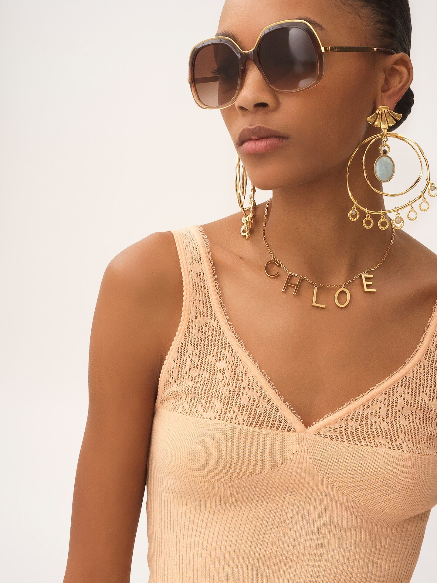 Conjunto de dos piezas de punto de algod&oacute;n - 6