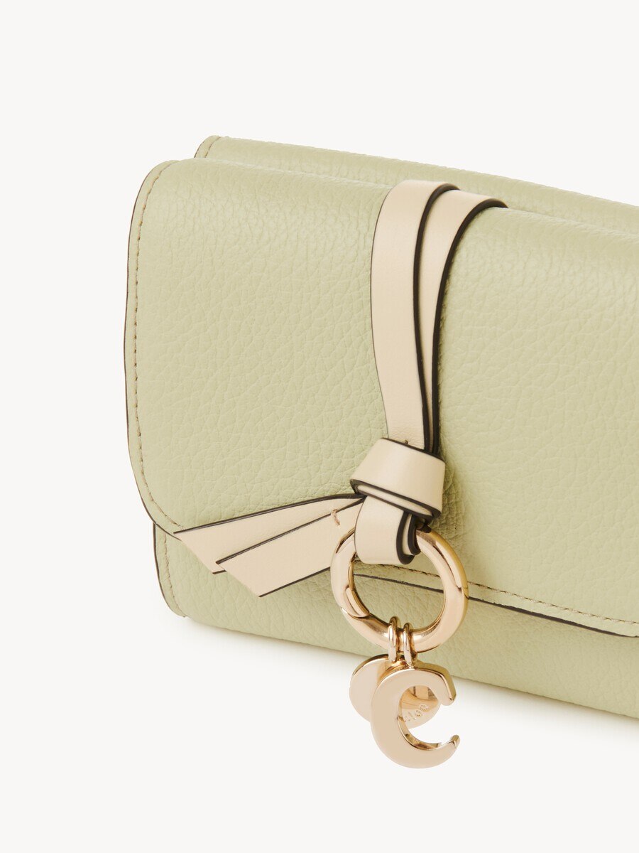 Small Alphabet tri-fold in grained leather - 6