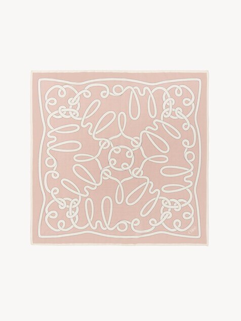 The Chloé Iconic Print scarf in cotton & silk
