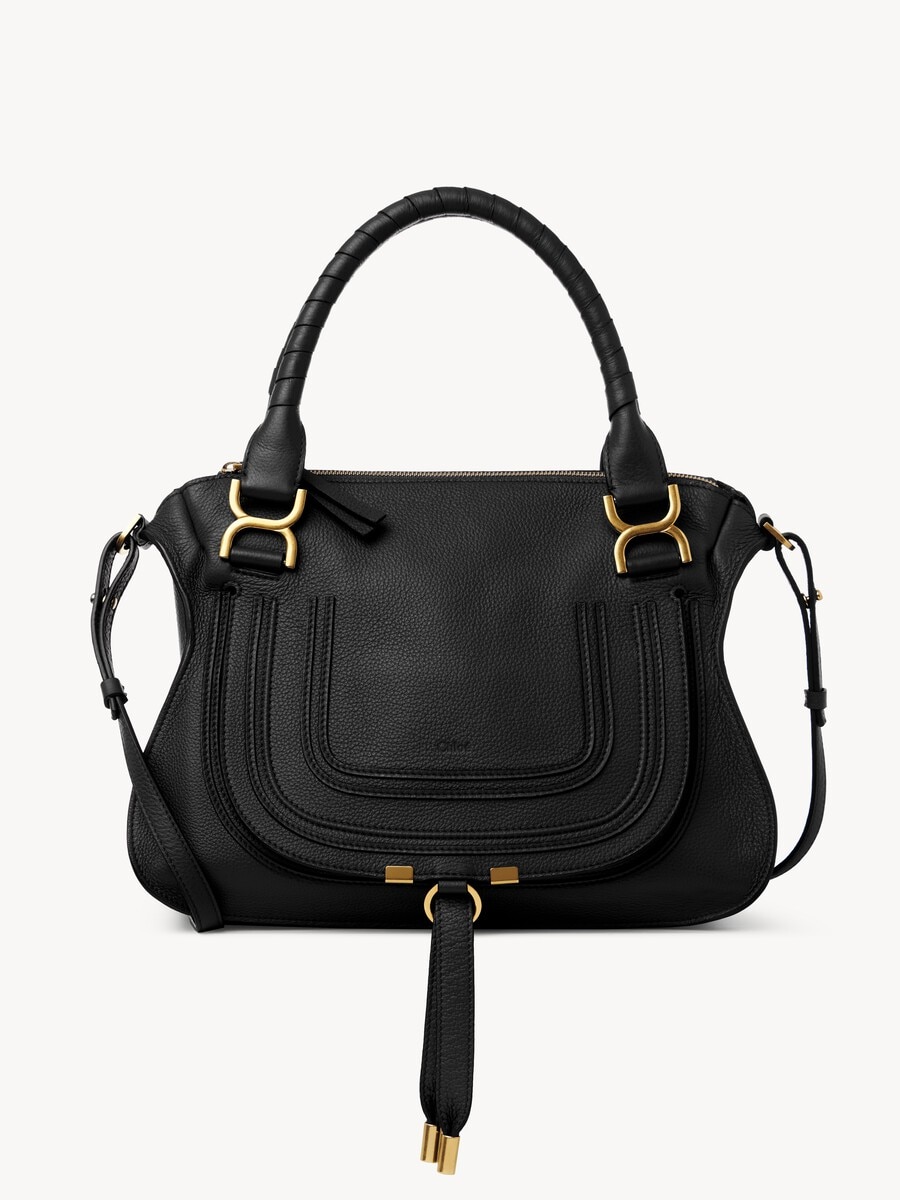 Sac Marcie en cuir grain&eacute; - 1
