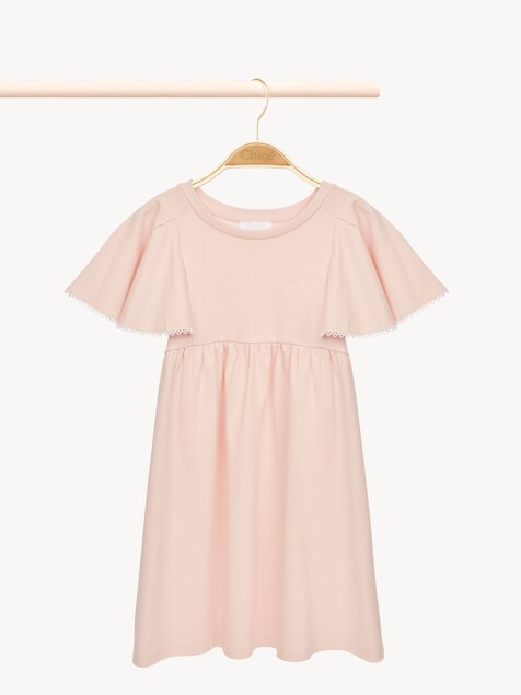 Kids' guipure-trim dress