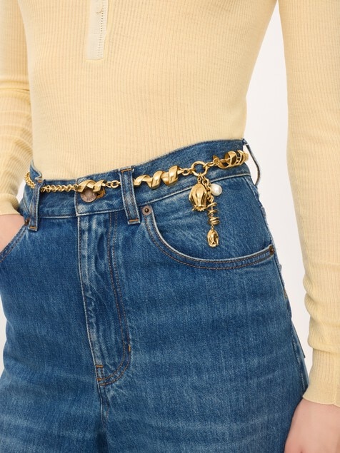 The Chlo&eacute; Tulip jewelry belt