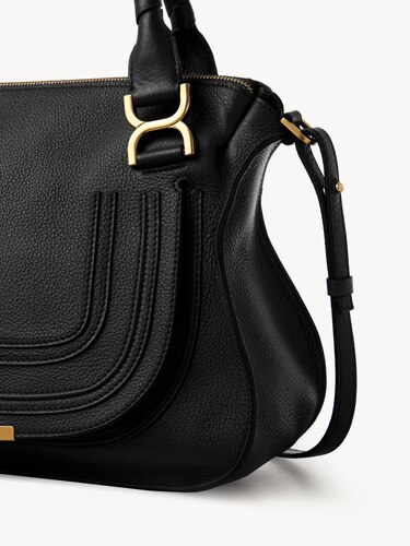 Marcie bag in grained leather Black Chloé