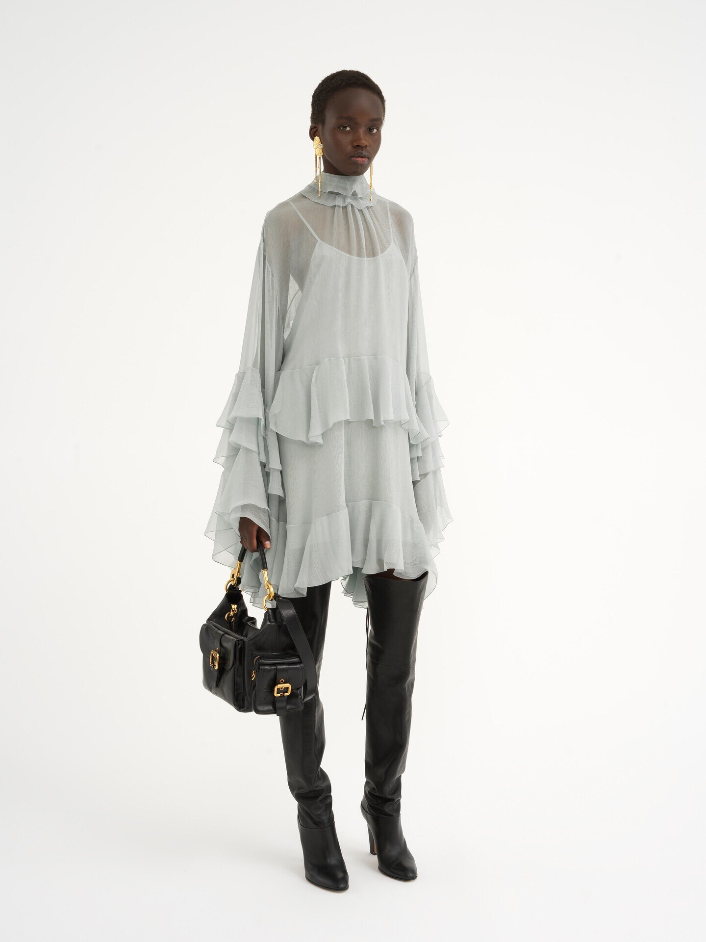 シャイニーレザー製Camera Bag ブラック - Chloé