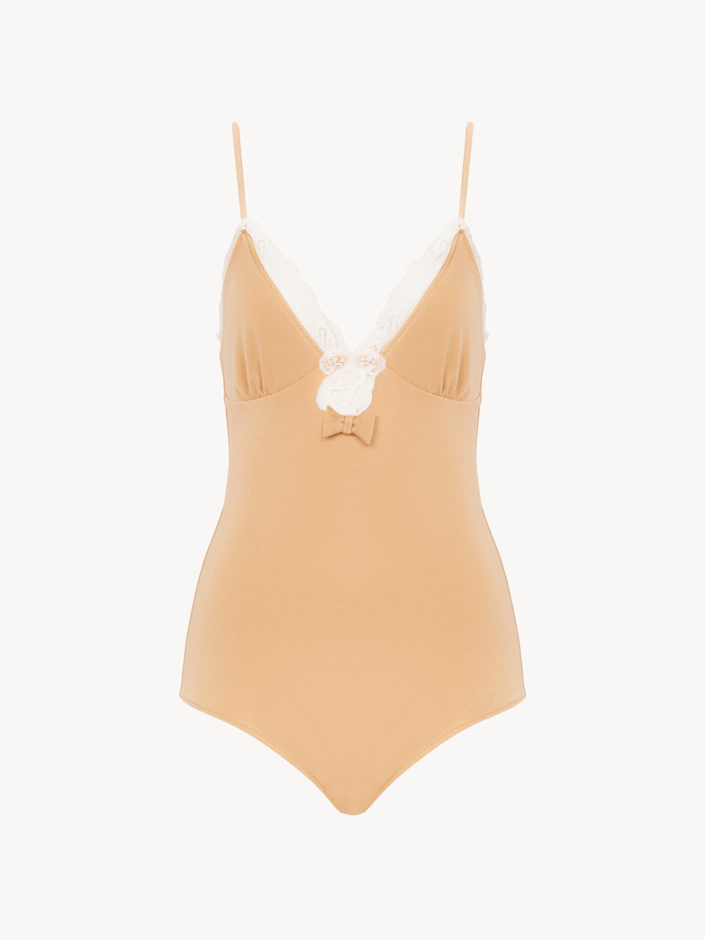 Body fronc&eacute; &agrave; finitions en dentelle - 2.0