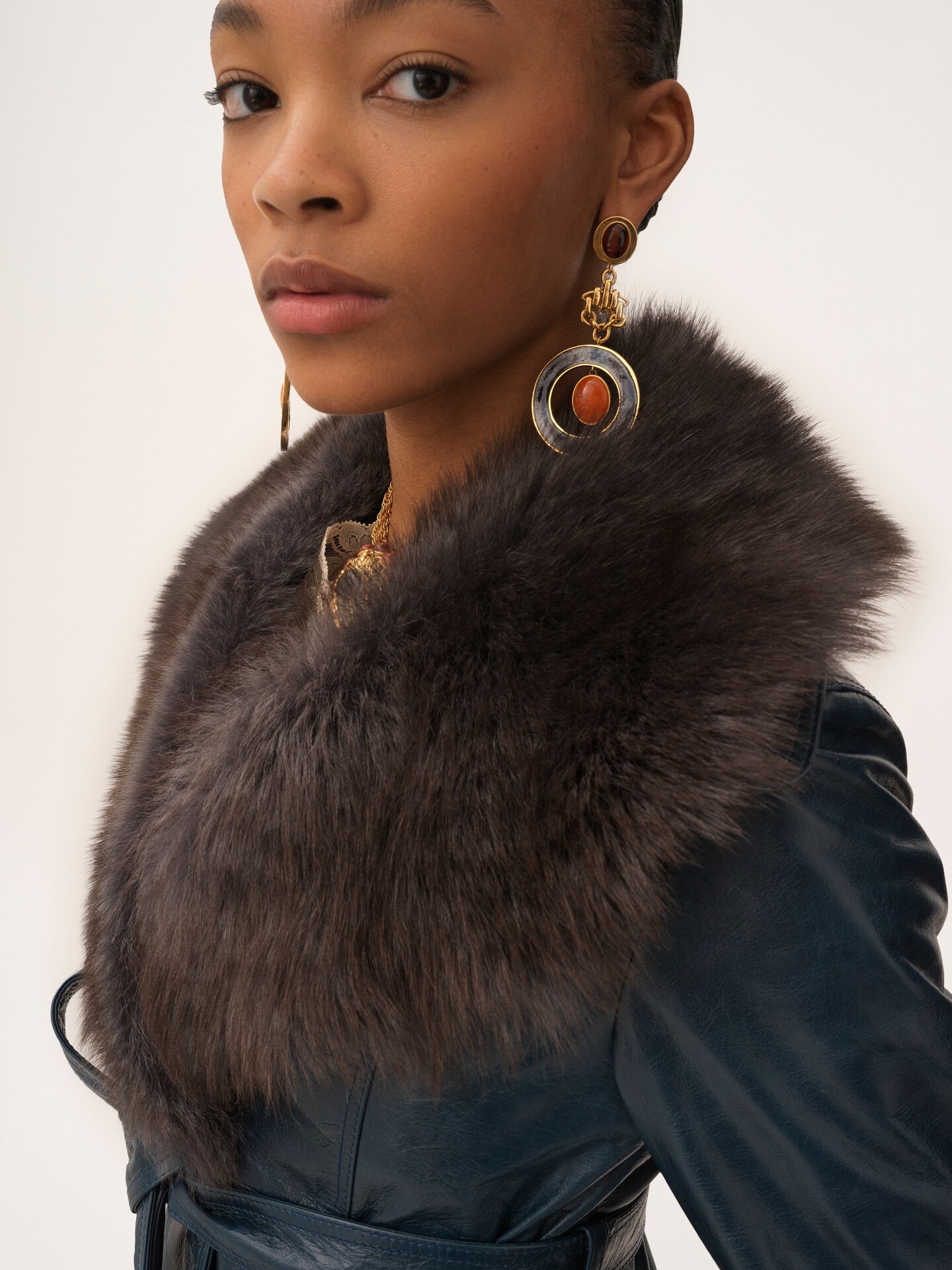 Cappotto corto in pelle - 6