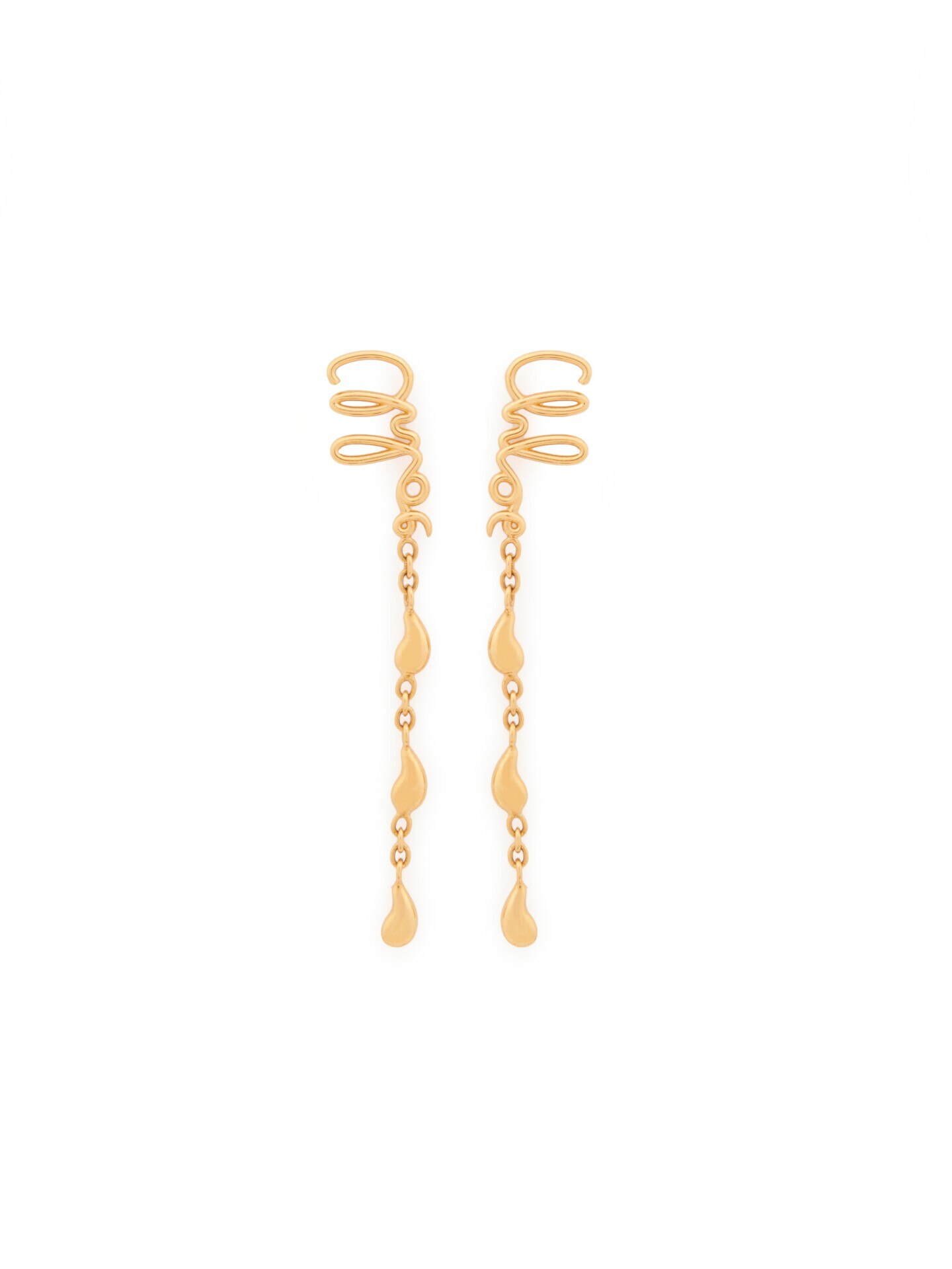 アクセサリー Chloe pierce R】Chainring Drop Earring(チェーンリングドロップイヤリング