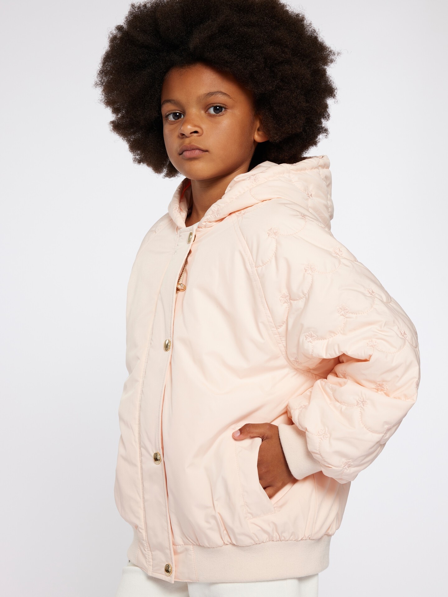 Blouson bomber &agrave; capuche enfant - 5