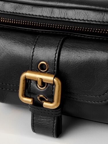 Small Camera bag in shiny leather Black - Chloé