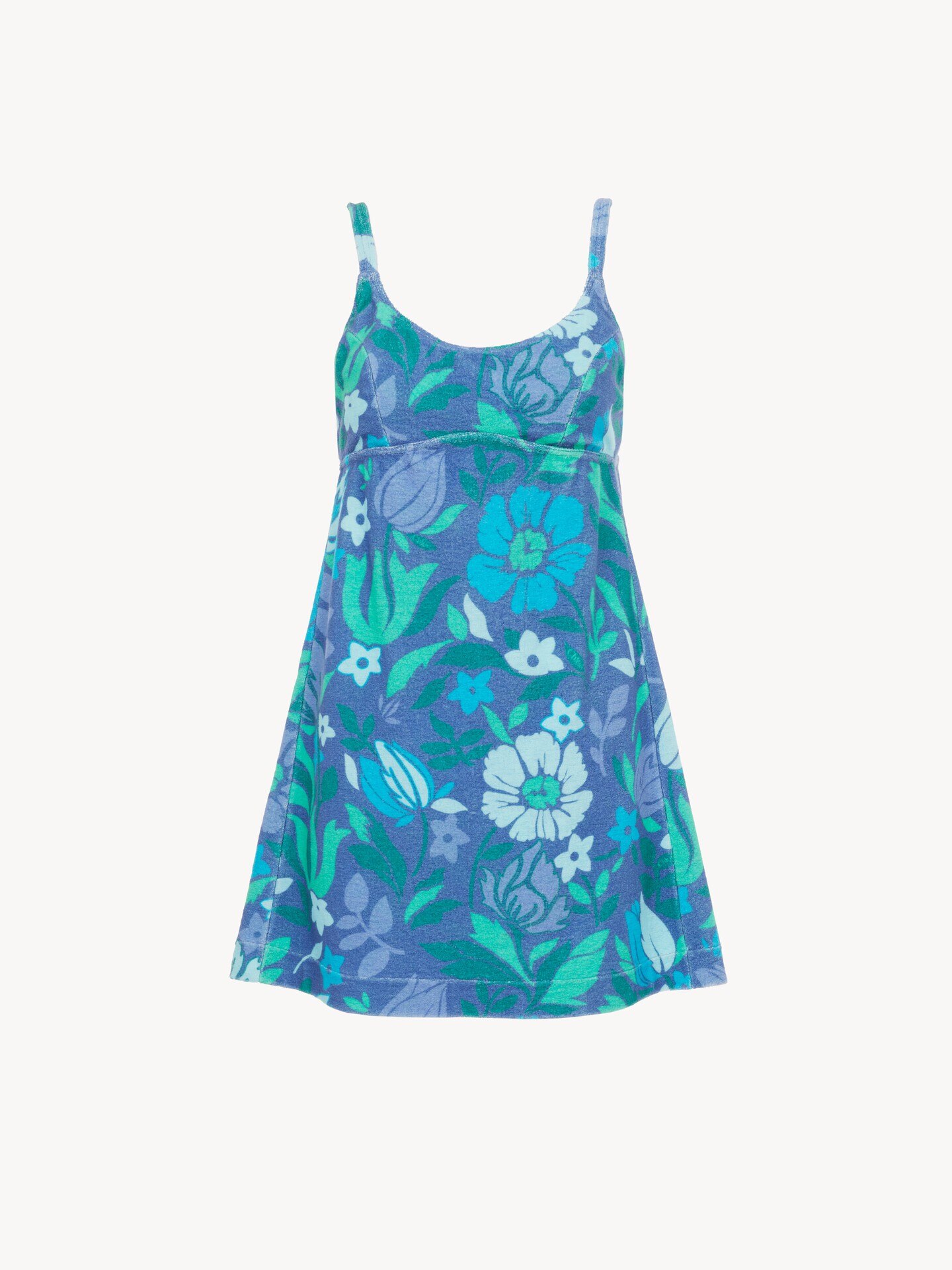 Mini robe &agrave; fines bretelles en jersey de coton - 1