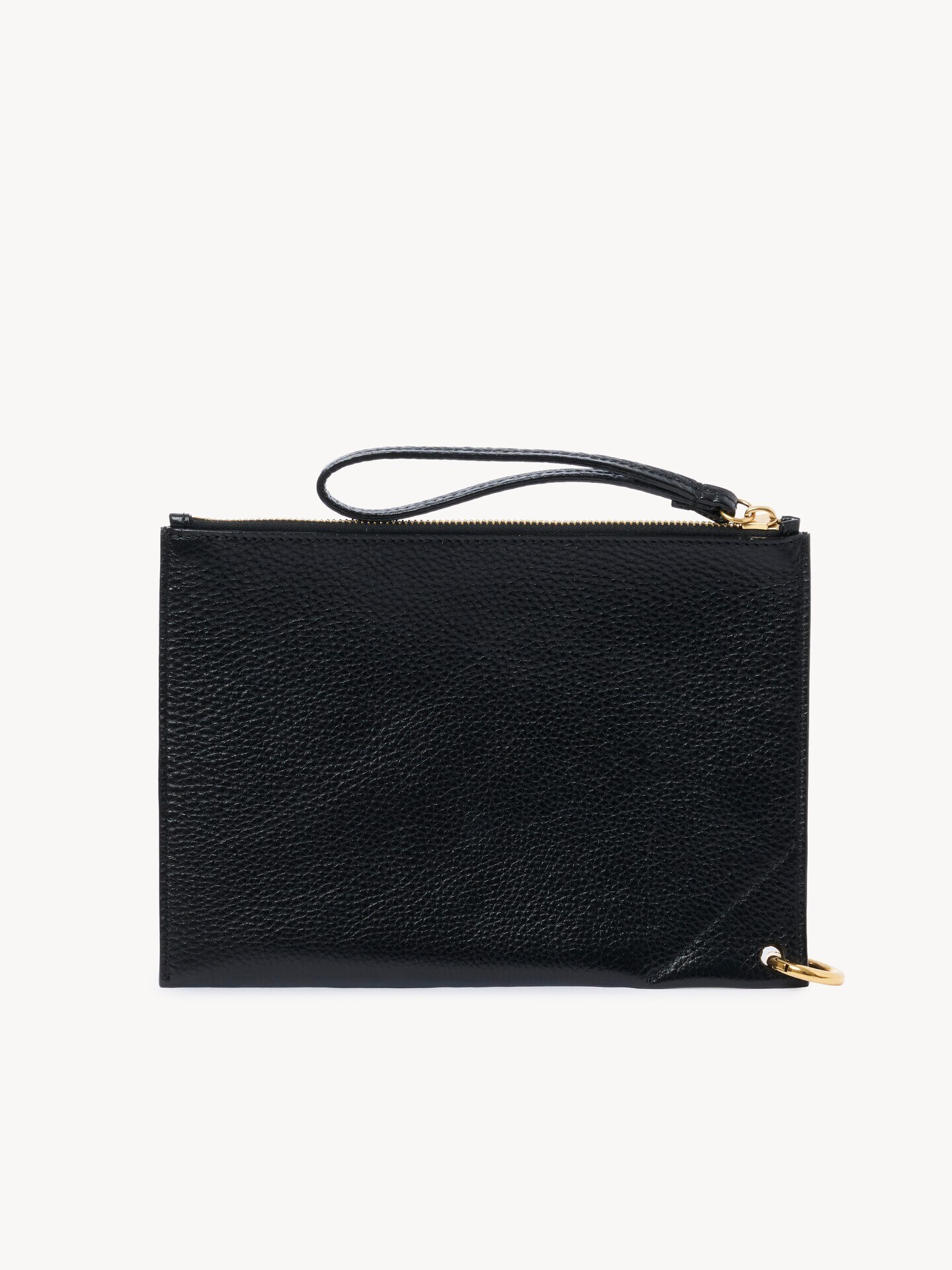 Chlo&eacute; Spin zipped pouch in grained leather - 3