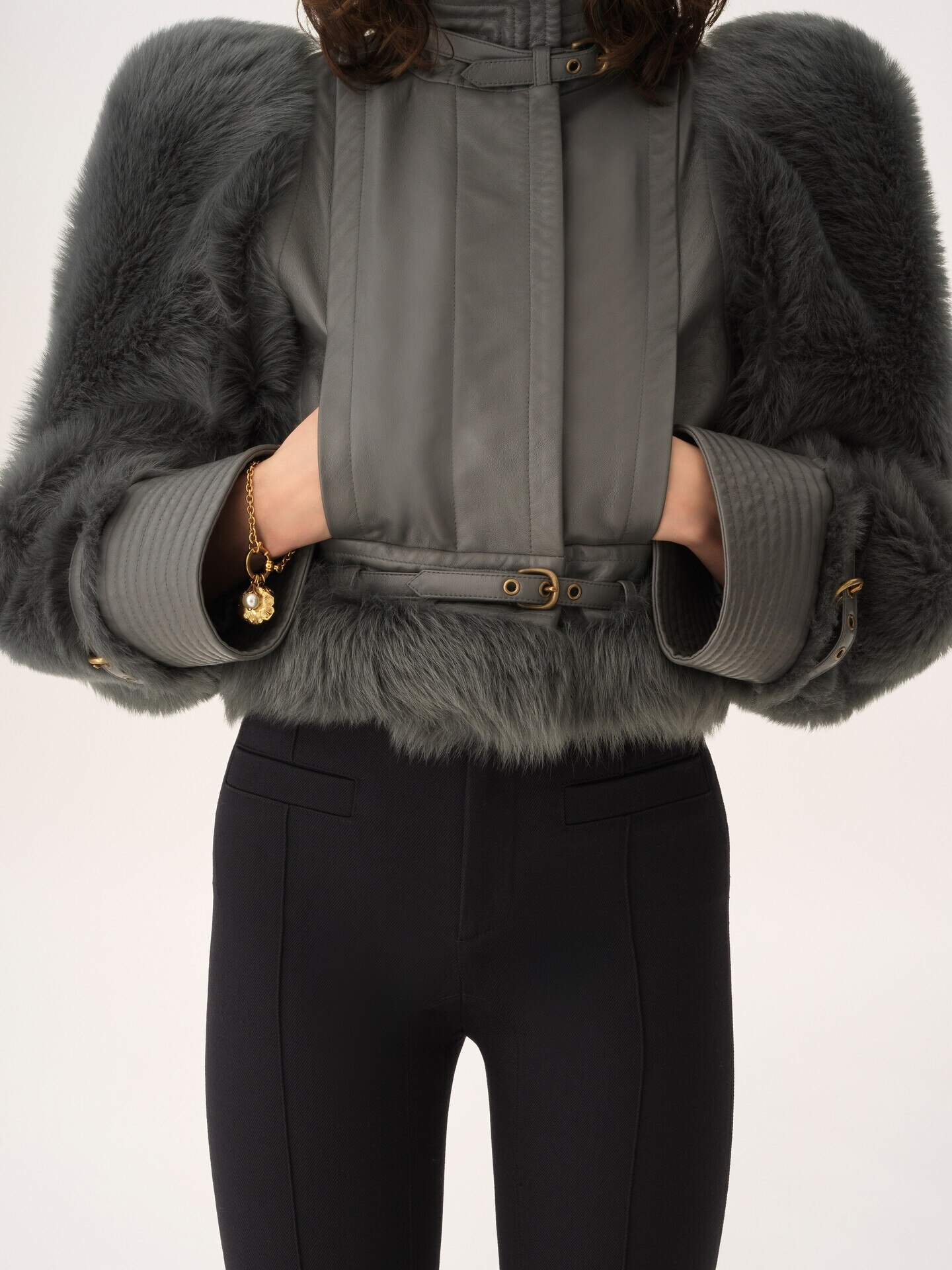 Pantalones de sastre de gabardina de lana - 6