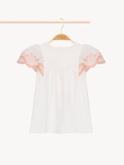 Baby puff-sleeve dress