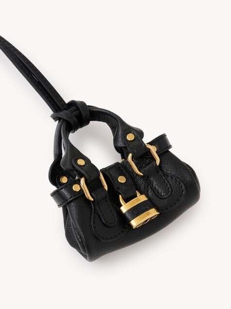 Chlo&eacute; Symbols Mini Paddington bag charm in grained leather