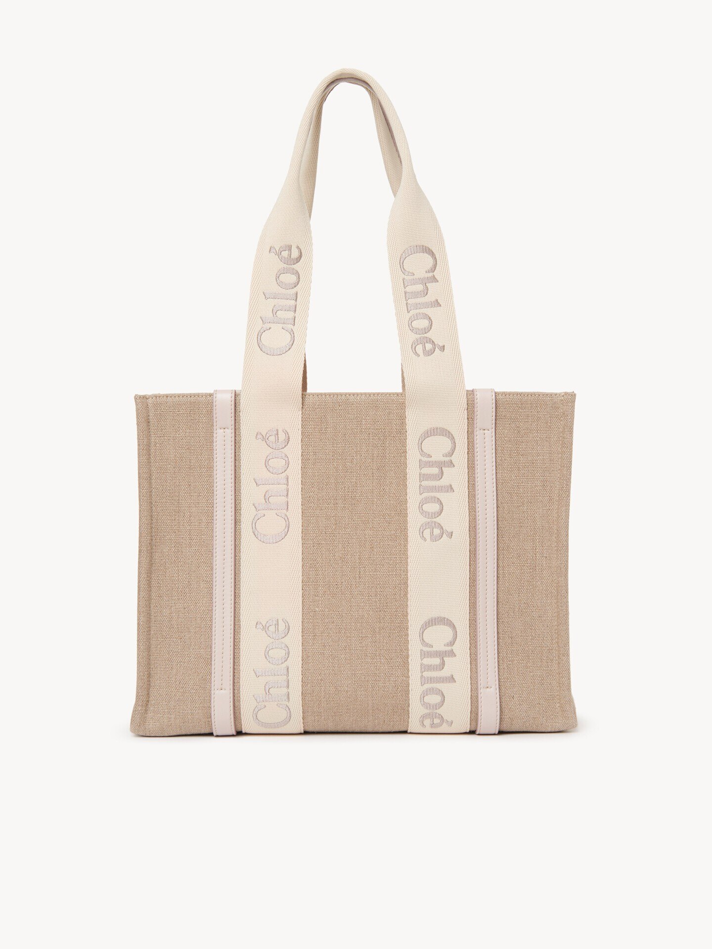 Woody tote bag in linen - 2