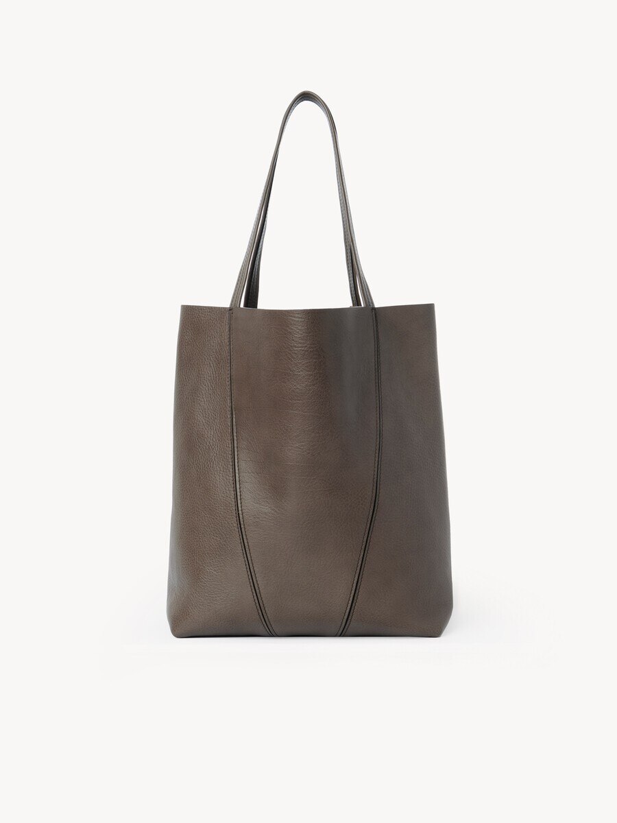 Chlo&eacute; Spin tote bag in grained leather - 4