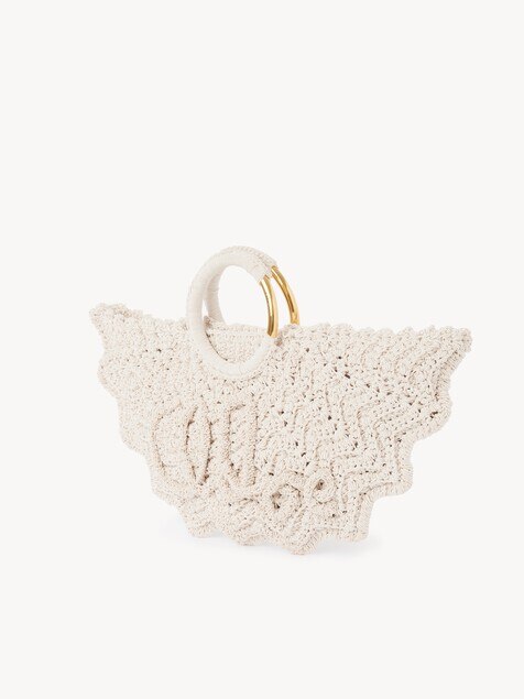 Small Bracelet Paravent tote bag in crochet