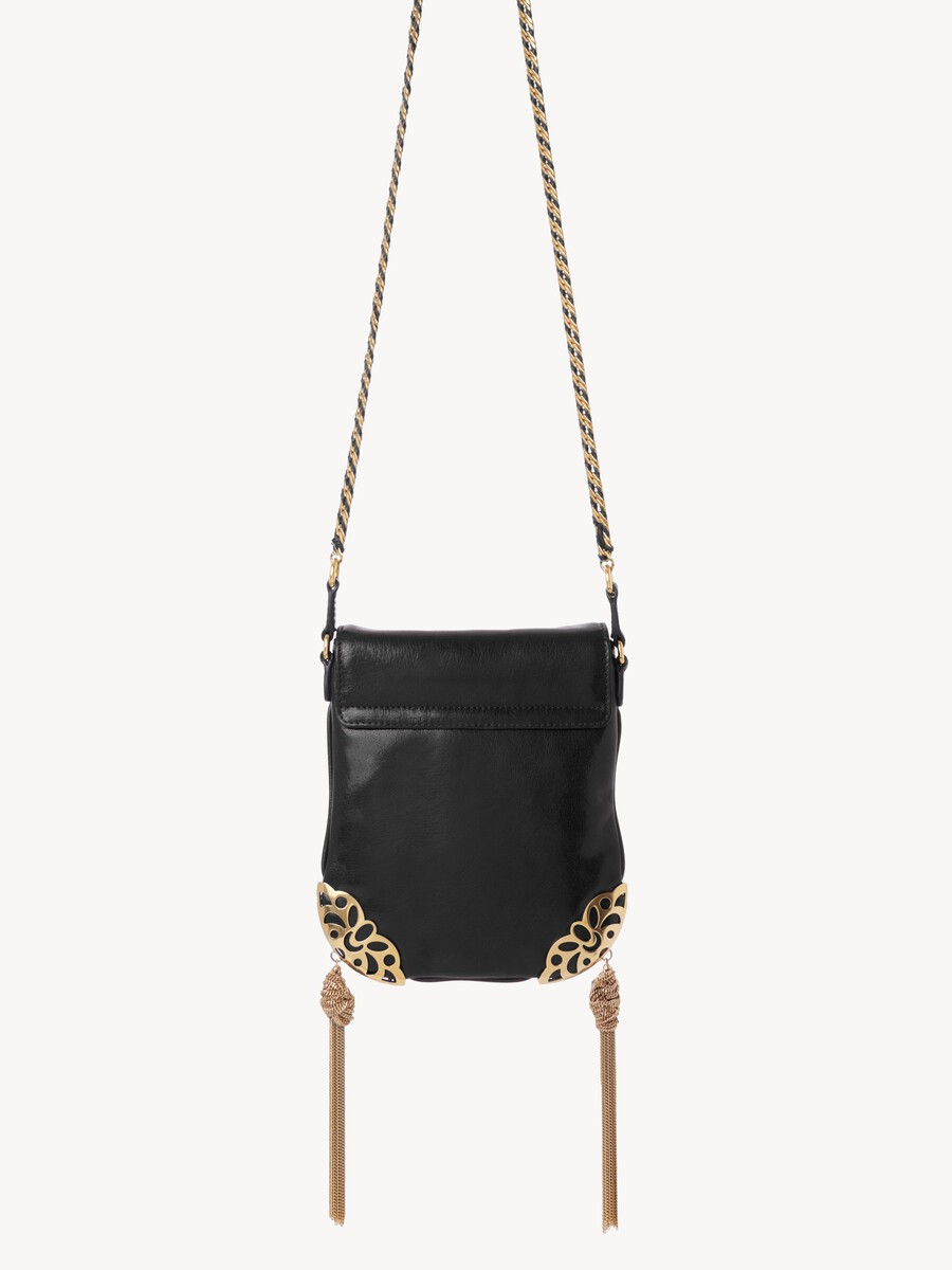 Ch&acirc;teau Treasures chain flap bag in grained leather - 4