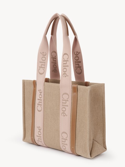 Woody tote bag in linen