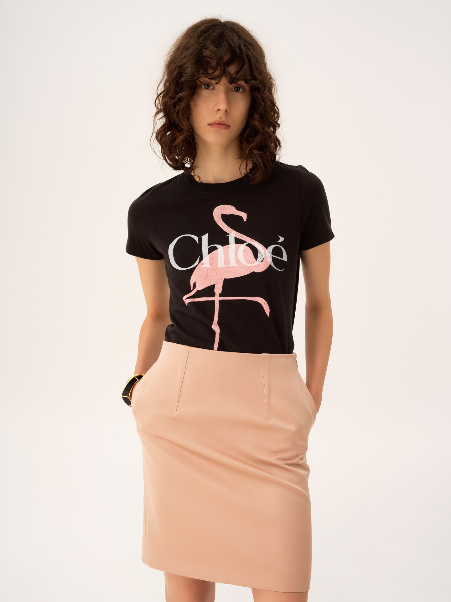 T-shirt baby fit con logo in jersey di cotone - 4