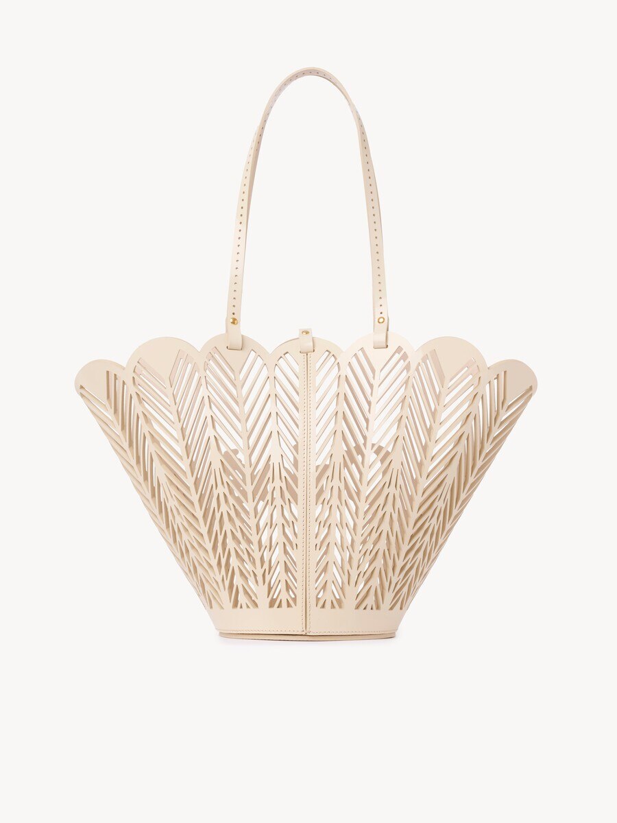 Bolso cesta Chlo&eacute; Soleil de charol de becerro - 5