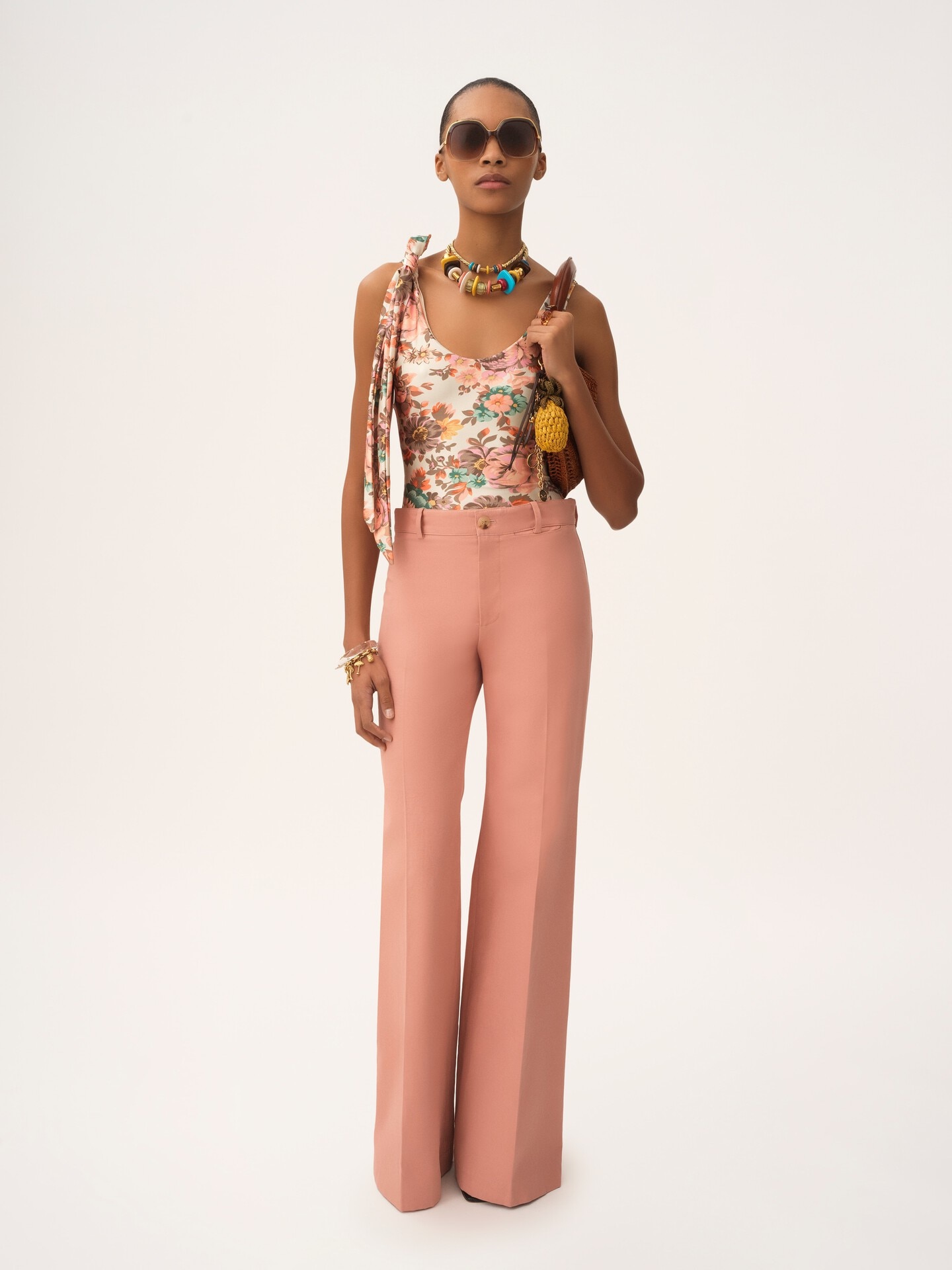 Einteiliger Badeanzug mit geknoteten Tr&auml;gern - 3