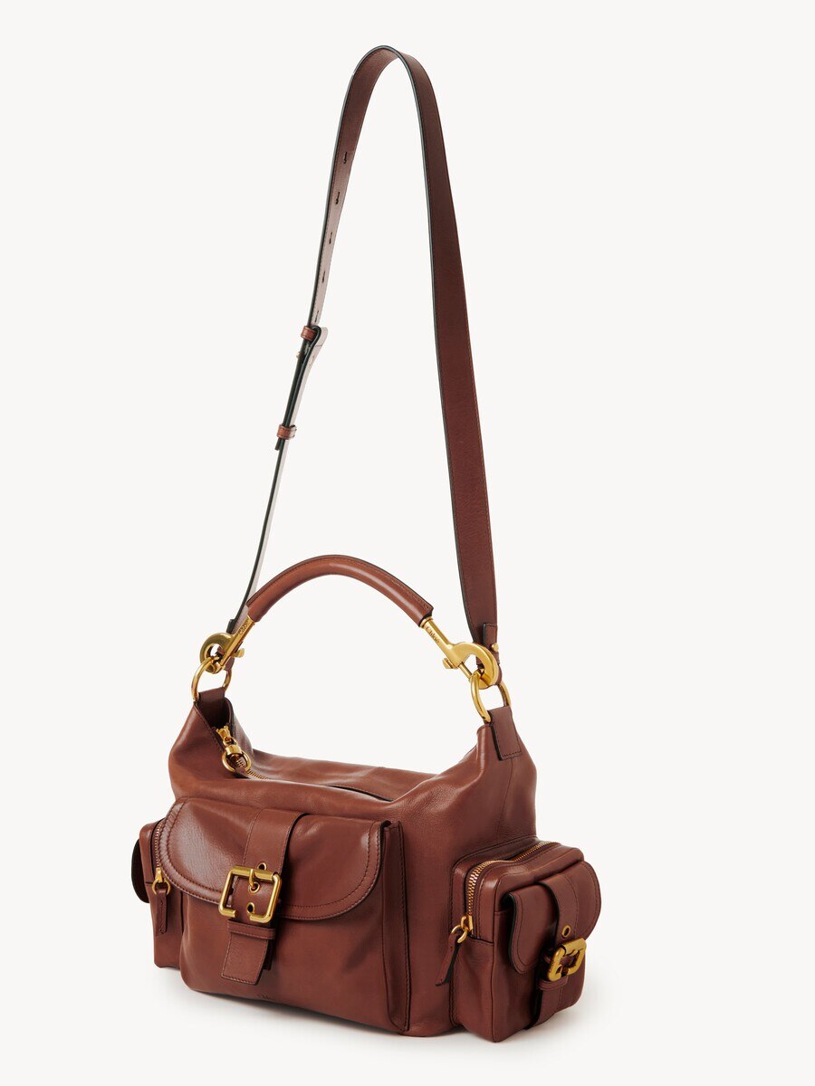 Camera bag in shiny leather - 4
