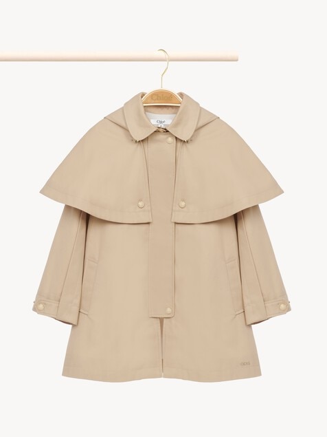 Trench &agrave; capuche enfant