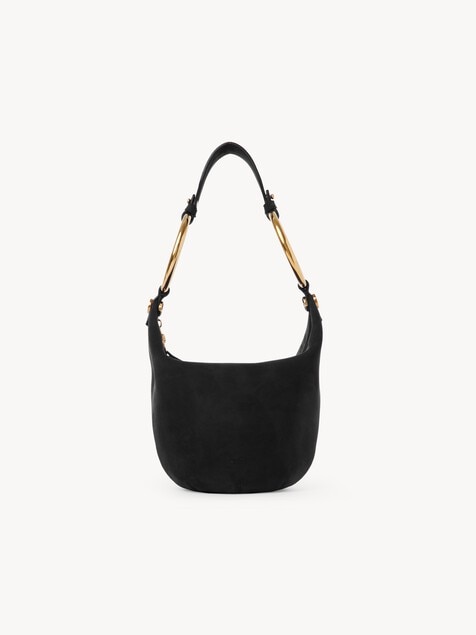 Petit sac porté épaule Bracelet bag en cuir velours
