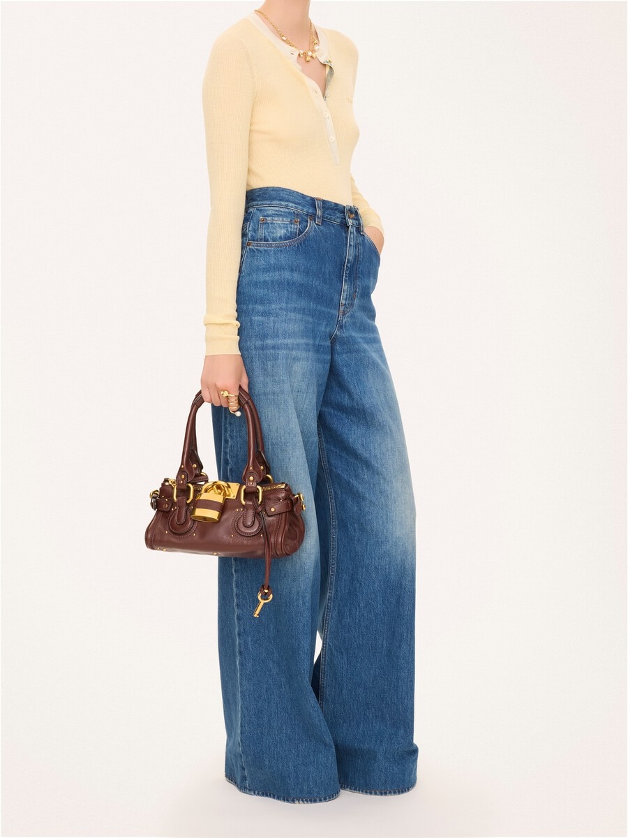 Small Paddington bag in grained leather - 10