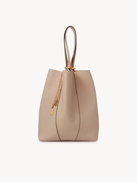 Chlo&eacute; Spin tote bag in grained leather