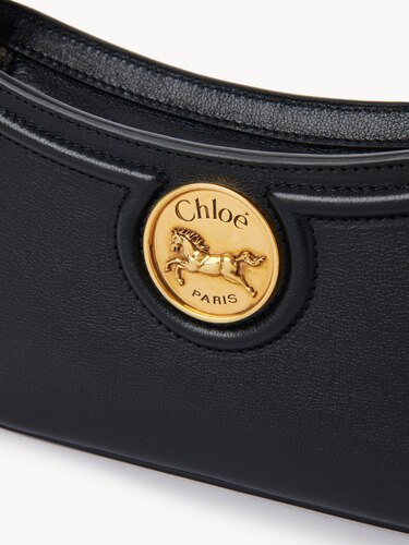 グレインレザー製Horse Medalショルダーバッグ ブラック - Chloé