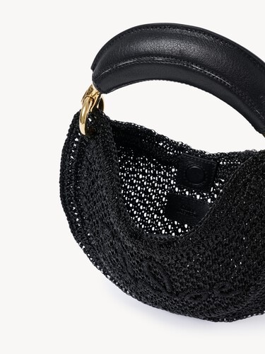 Mini Summer Banana hobo bag in glitter crochet - 6