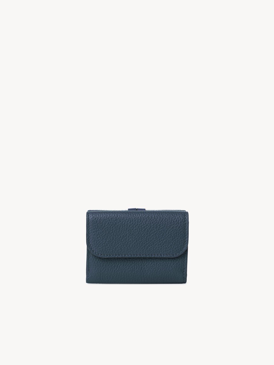 Mini Alphabet tri-fold in grained leather - 4