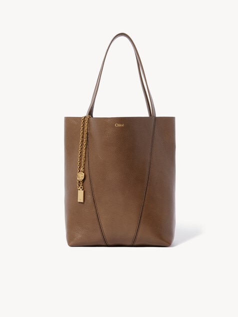 Chlo&eacute; Spin tote bag in grained leather