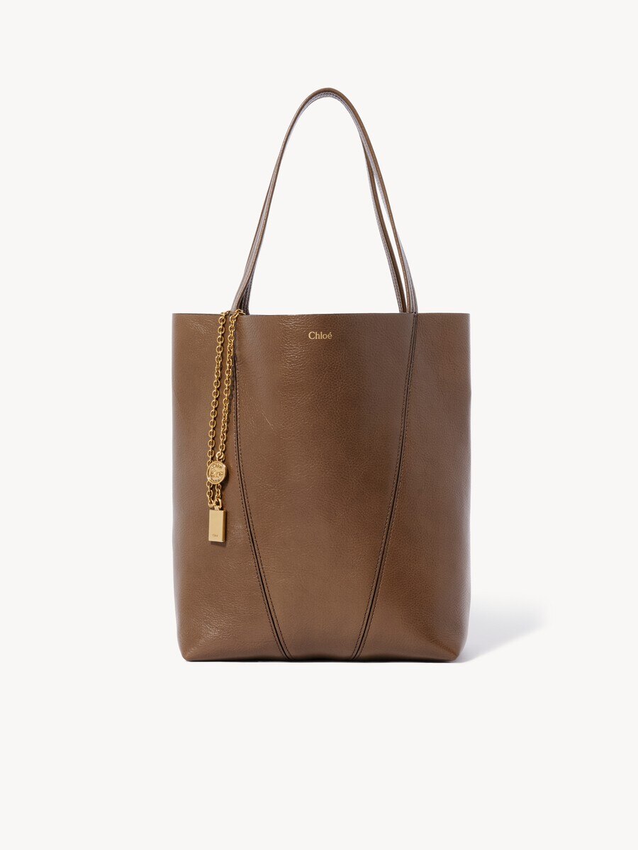 Sac cabas Chlo&eacute; Spin en cuir grain&eacute; - 2