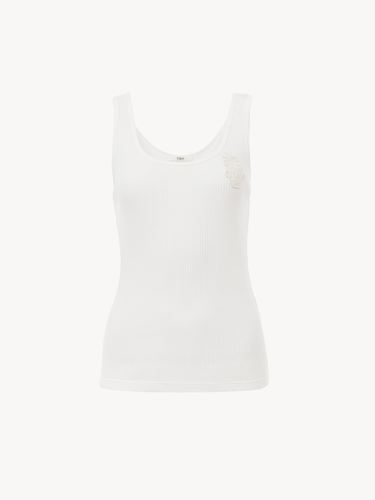 Tank top in cotton jersey - 1
