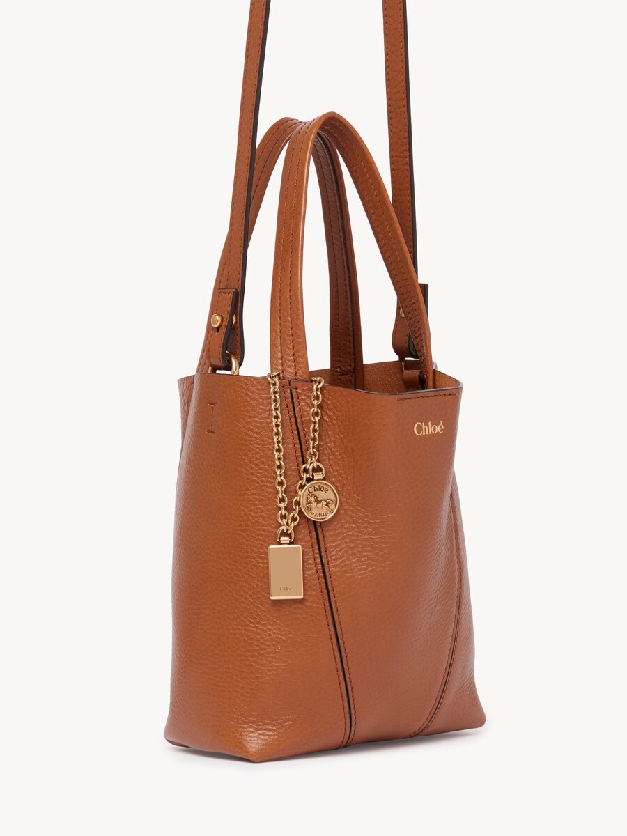 Small Chlo&eacute; Spin tote bag in grained leather - 5