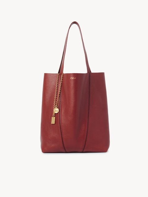 Chlo&eacute; Spin tote bag in grained leather