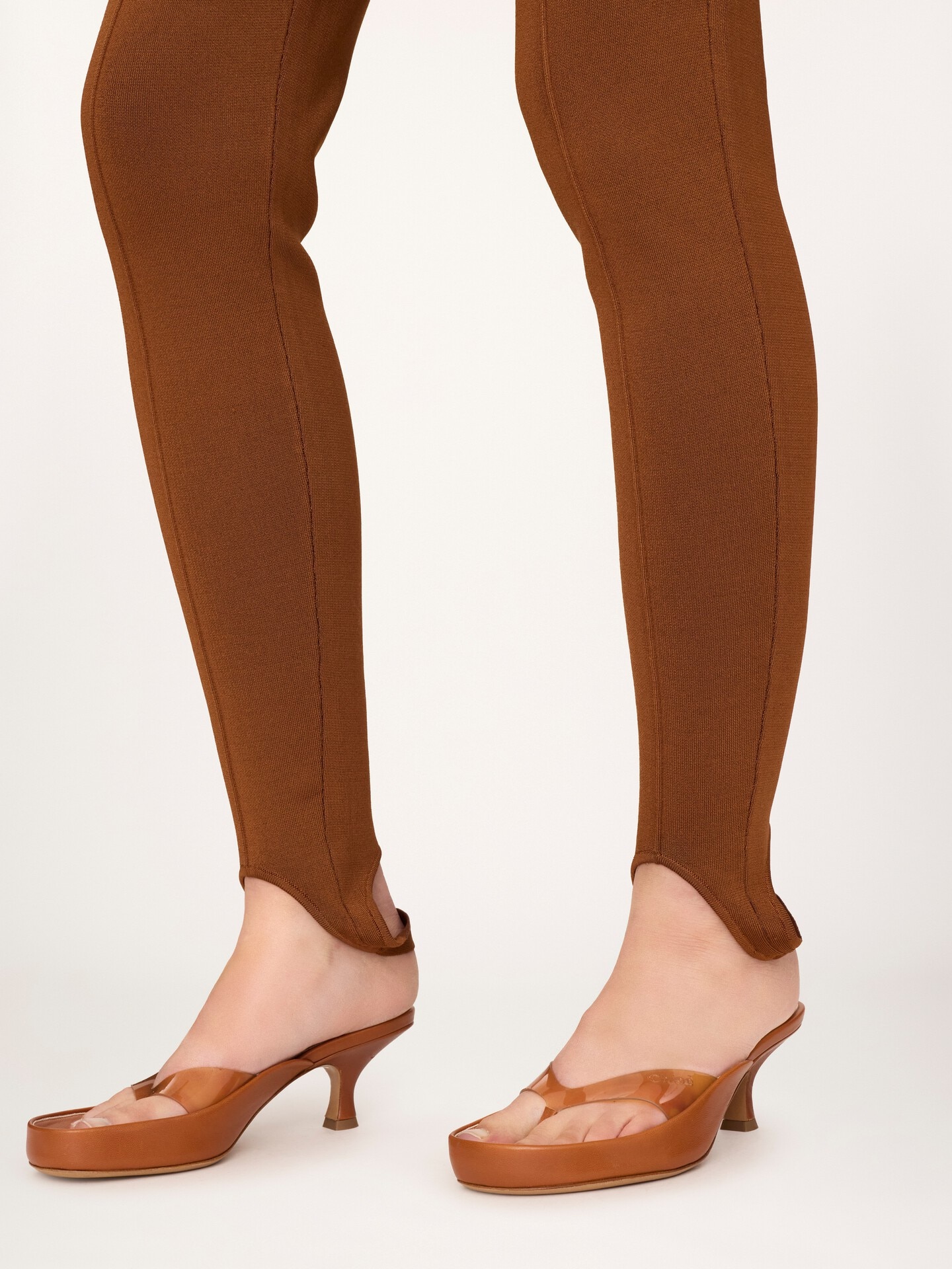 Stirrup trousers in a jacquard knit - 7