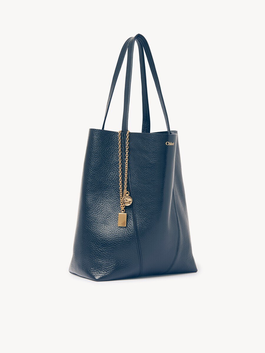 Sac cabas Chlo&eacute; Spin en cuir grain&eacute; - 5
