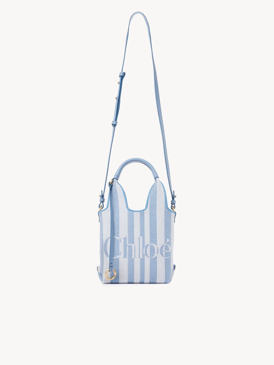 Mini Chlo&eacute; Stripy tote bag in jacquard - 2