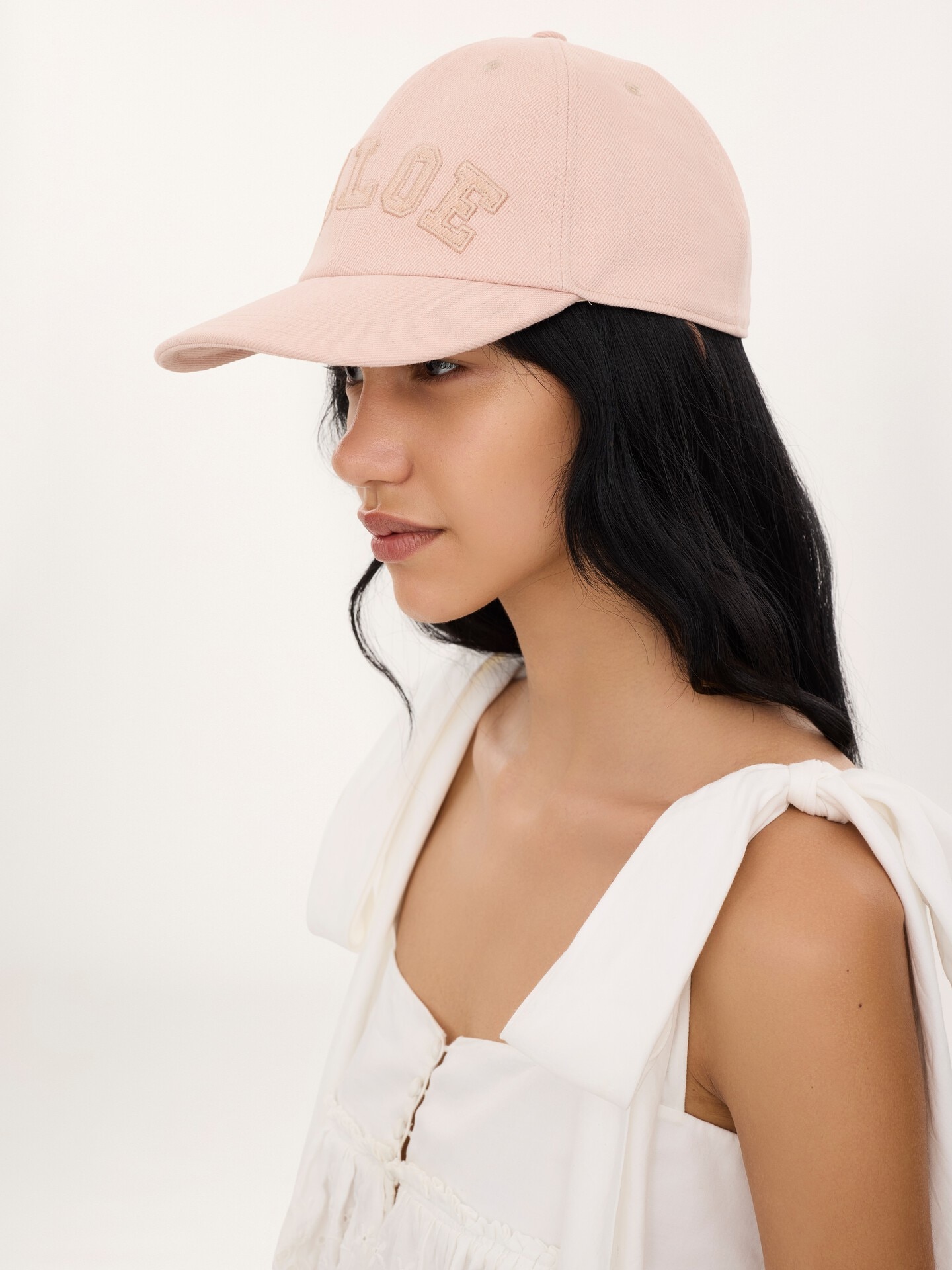 The Chlo&eacute; Signature cap in denim - 4.0