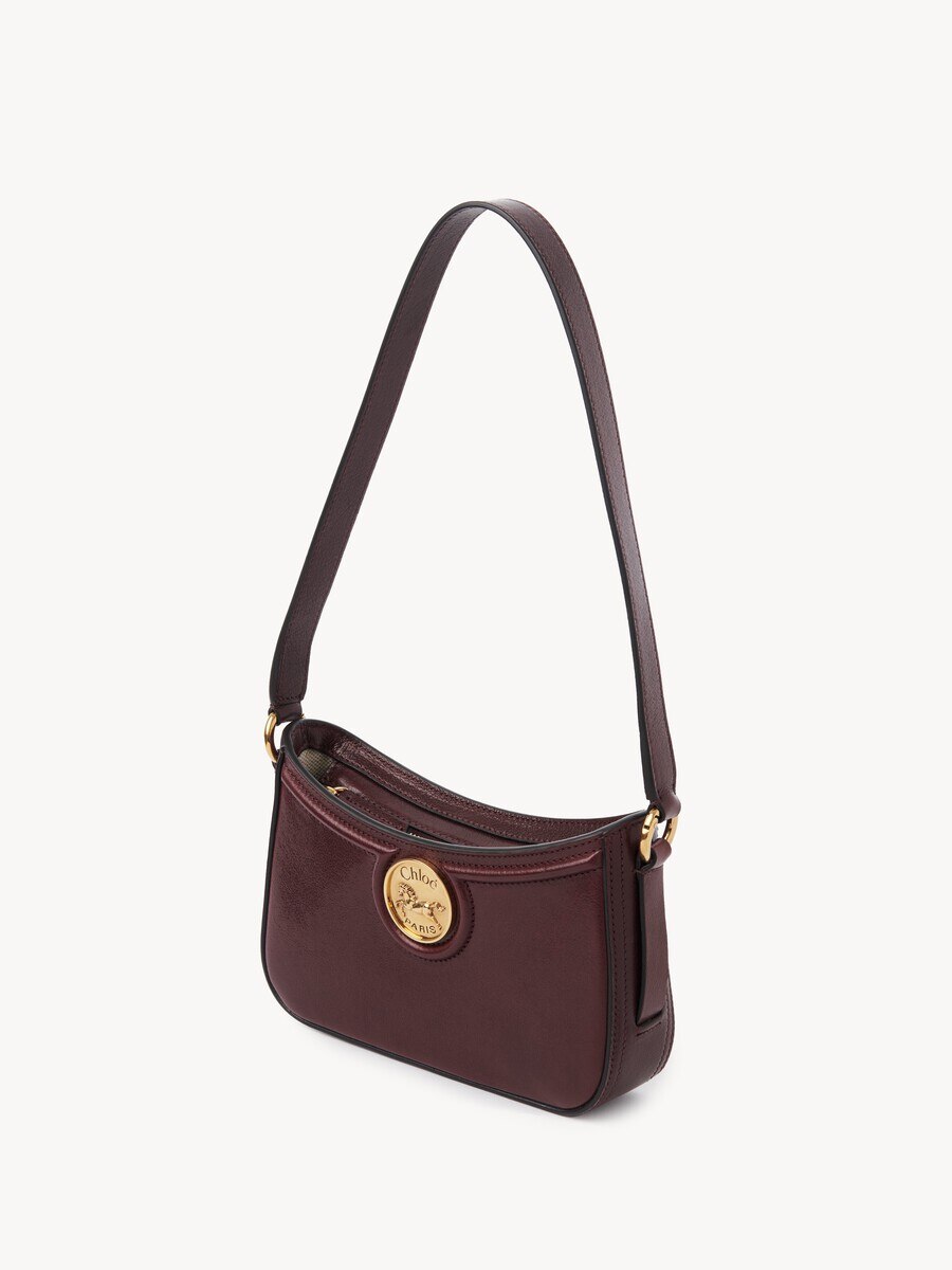 Sac port&eacute; &eacute;paule Horse Medal en cuir grain&eacute; - 4