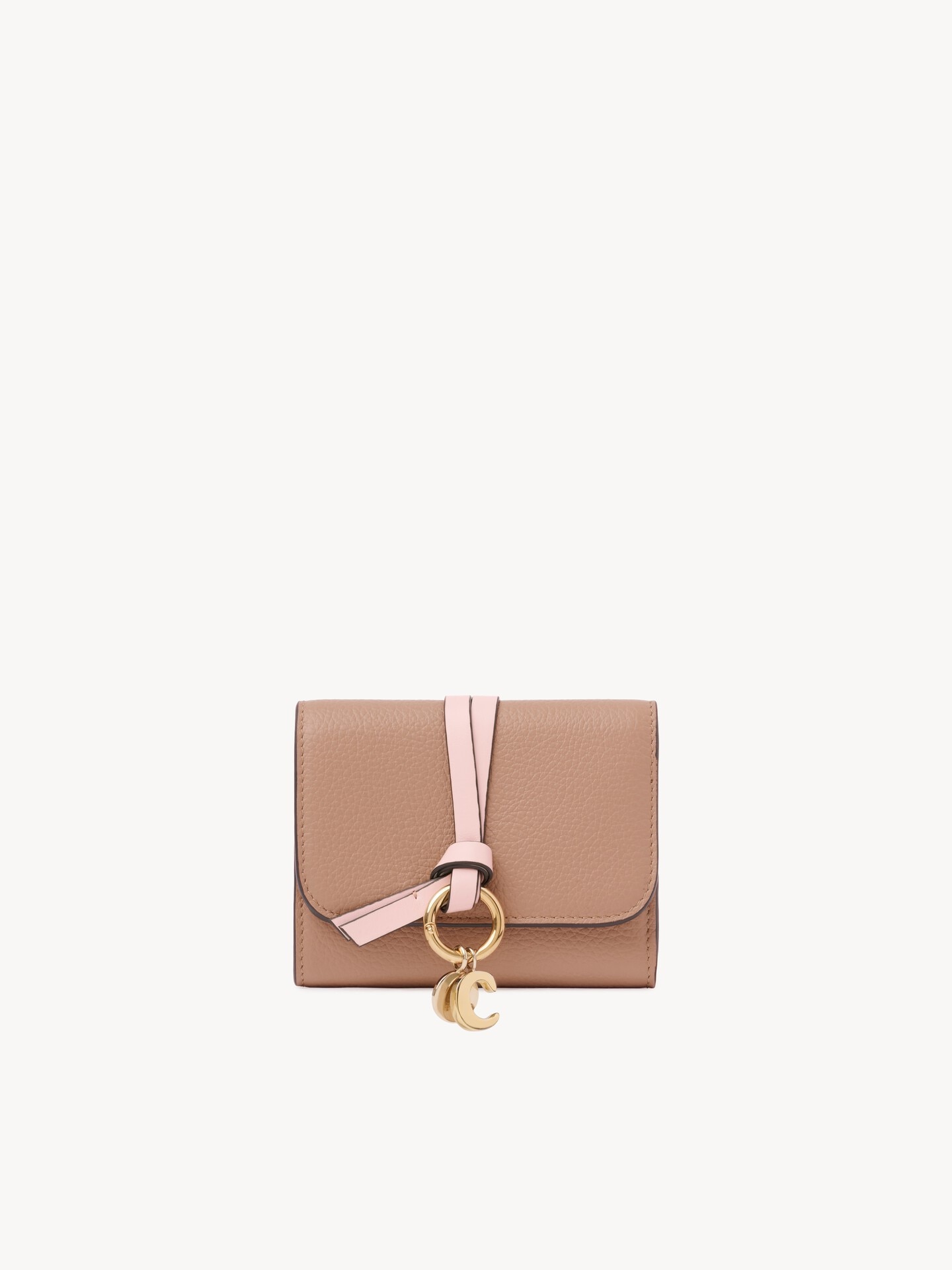 Small Alphabet tri-fold in grained leather - 1.0