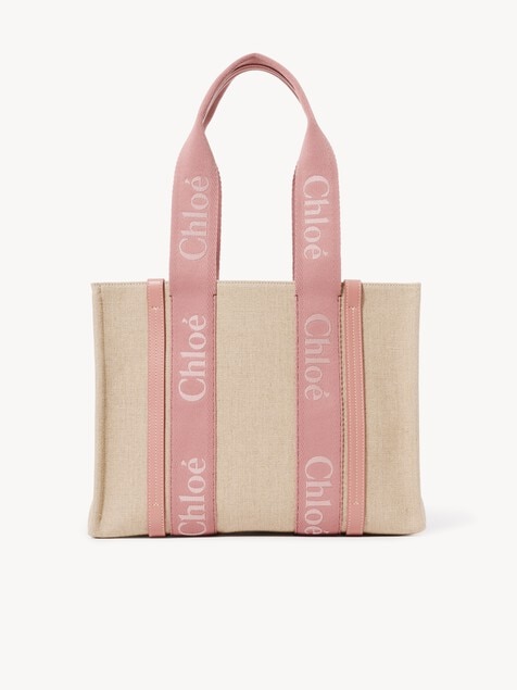 Woody tote bag in linen
